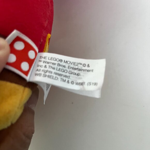 Red Angry Kitty Plush 12.5" The Lego Movie 2 Red Yellow Cat 2018 Manhattan Toy - Picture 10 of 16